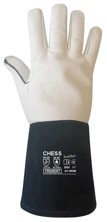 Рукавички з лицьової шкіри і спилку Chess Trident (8628)