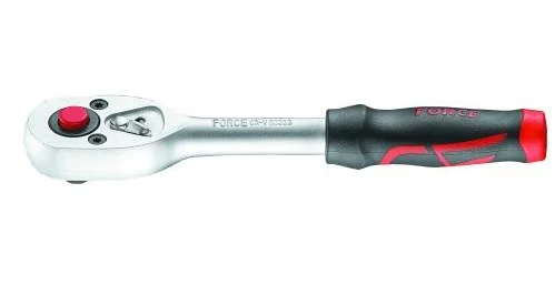 Тріскачка з гумовою ручкою 1/4" 24 зубця 155 мм Force 80222