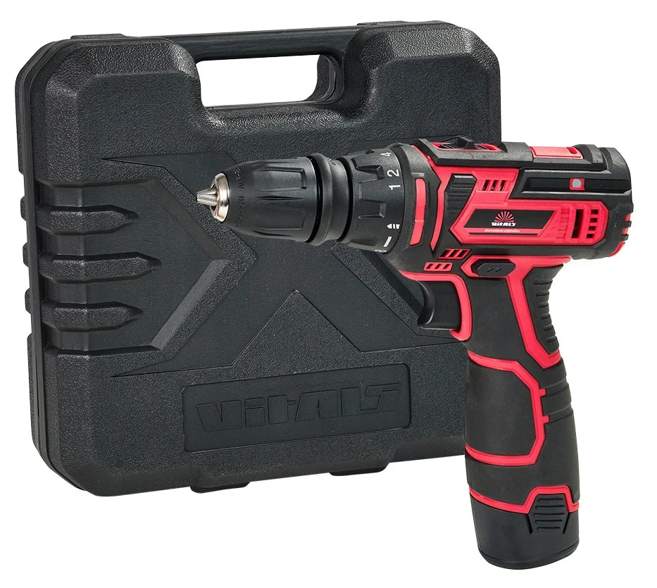 Дриль-шурупокрут акумуляторний 26 Нм, 1400 об/хв Vitals AU 12/2KP QC (141916)