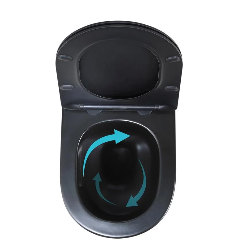 Унітаз підвісний Qtap Jay Ultra Quiet QT07335177MB Чорний (Slim, Duroplast, Soft-close, Quick Release) - фото 6