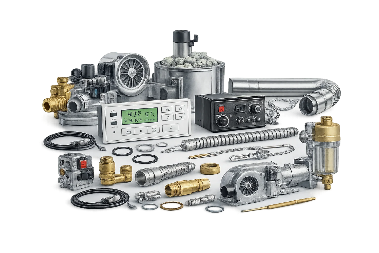 Запчастини для твердопаливних котлів