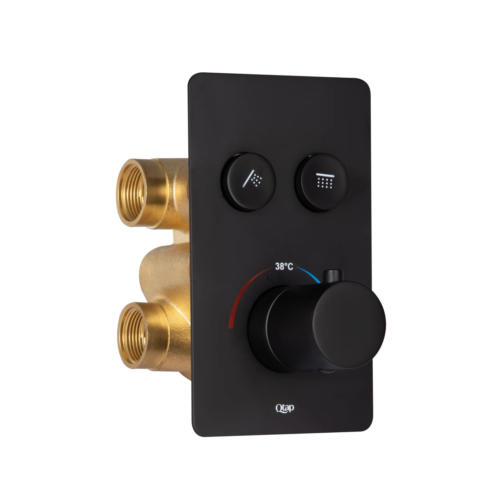 Смеситель для душа Qtap Votice 6442T105NKB Черный