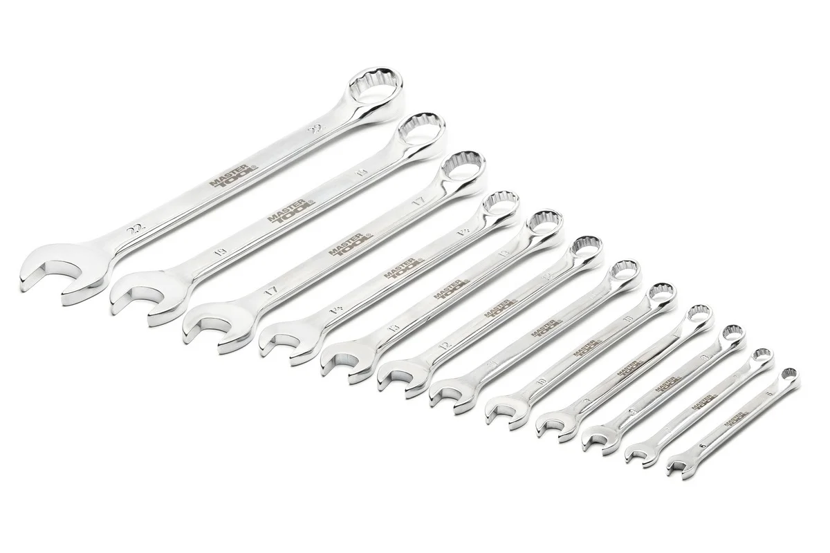 Набір комбінованих ключів MasterTool SATIN FINISH 6-22мм 12 од - фото 2