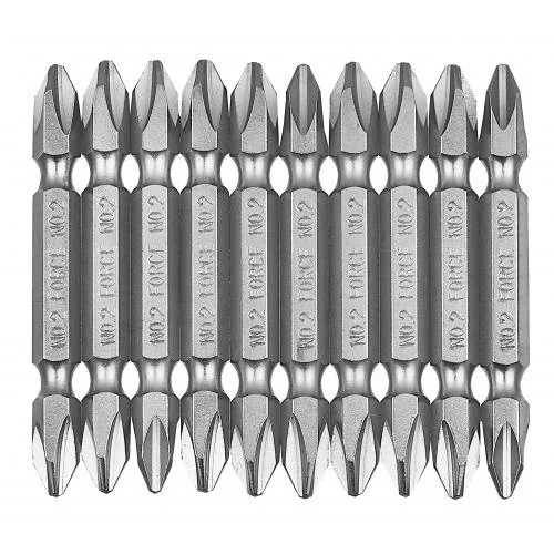 Набір біт 1/4" L65мм PH2 10 од. Force (2101L)