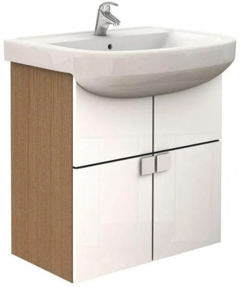 Тумба підвісна з умивальником Kolo Primo 65 дуб карамельний