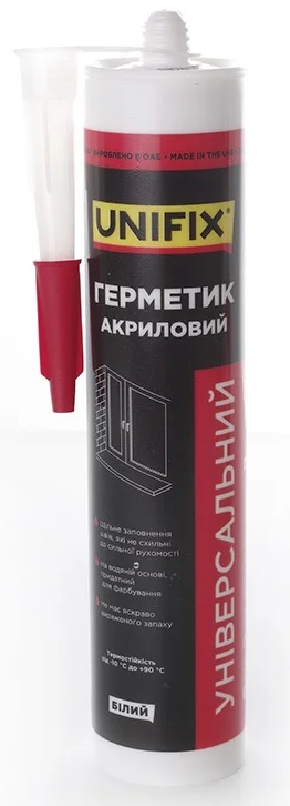 Герметик акриловий 280 мл Unifix Білий (951271)