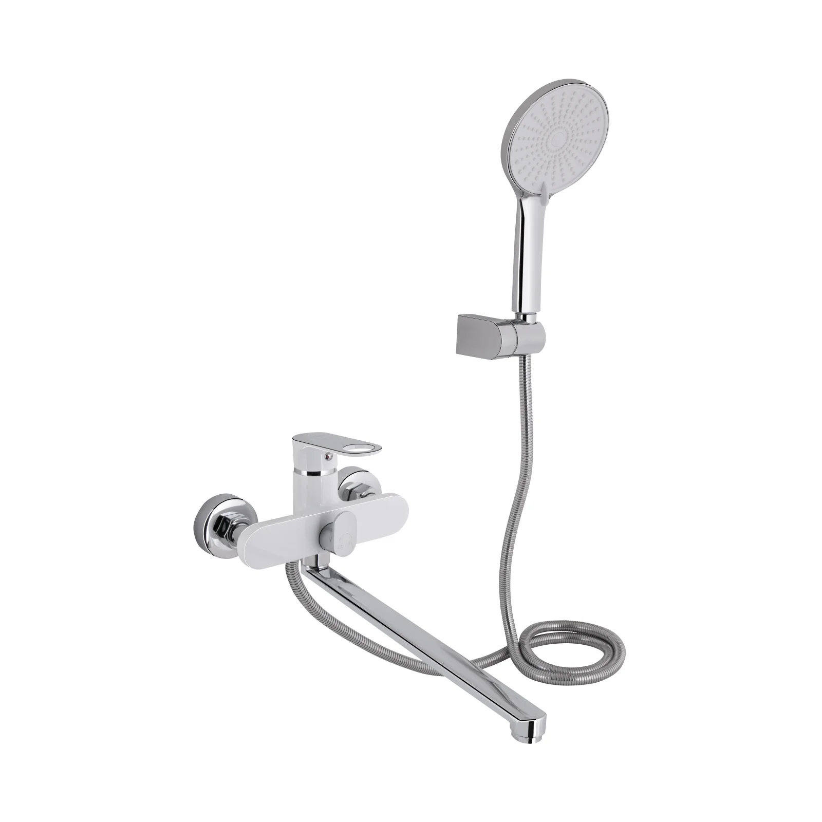 Смеситель для ванны Qtap Jay 2601 Хром / Белый