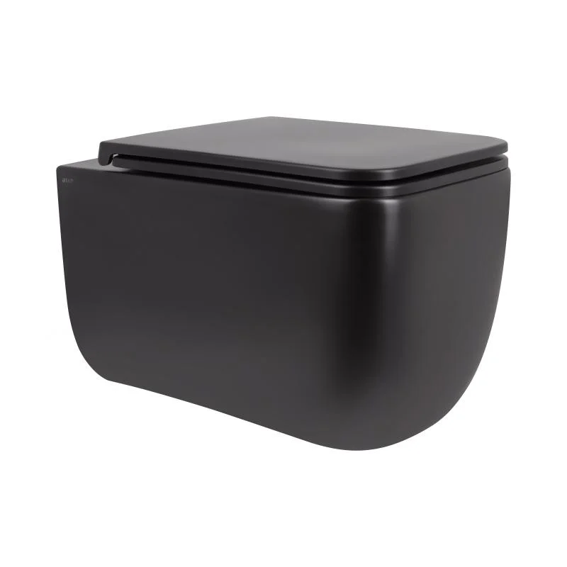Унітаз підвісний Qtap Gemini QT2533076EUQMB Чорний (Soft-close)