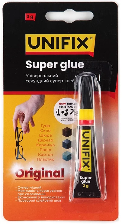 Супер клей 3 г Оriginal Unifix (940003)