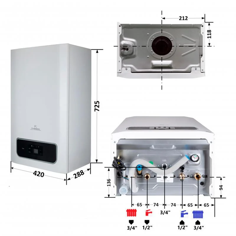 Котел конденсаційний Thermo Alliance EWA 24 kW - фото 3