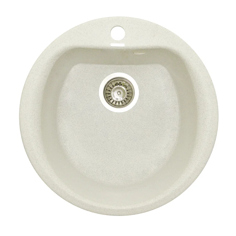 Кухонна мийка Granitika Round Bevel (лен)