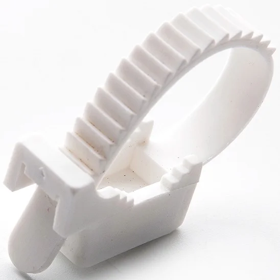 Кріплення ремінне 10х120мм біле Apro (50 шт) (KR-33W)