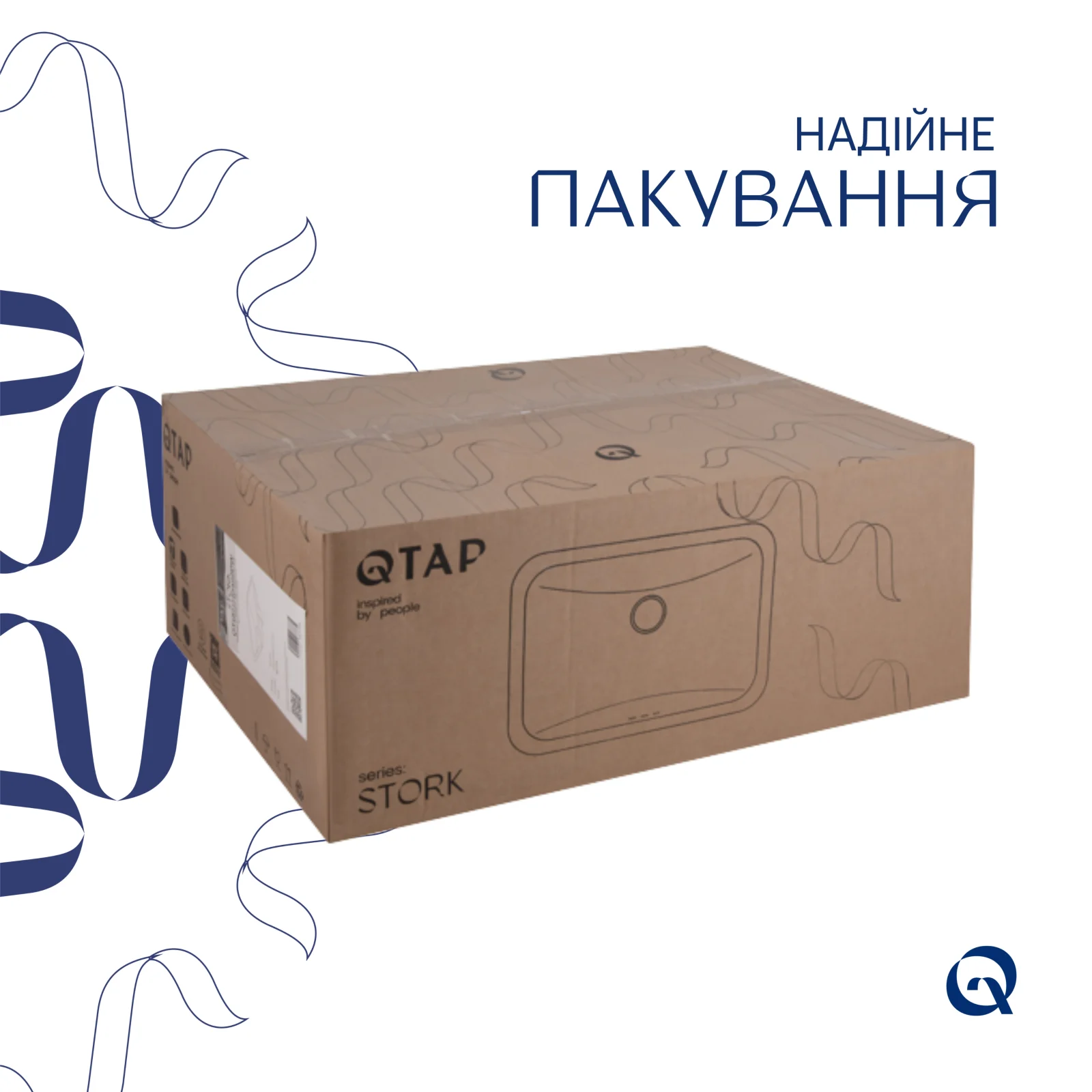 Раковина Qtap Stork 535x365x190 Белый - фото 6