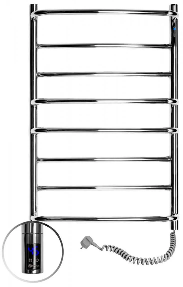 Рушникосушка електрична Navin Омега 530 х 800 (терморегулятор) нерж