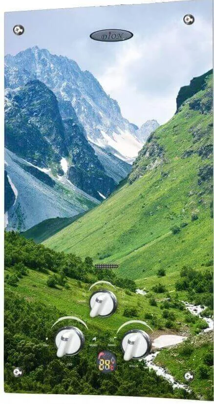 01022 Скляна панель для газової колонки Dion