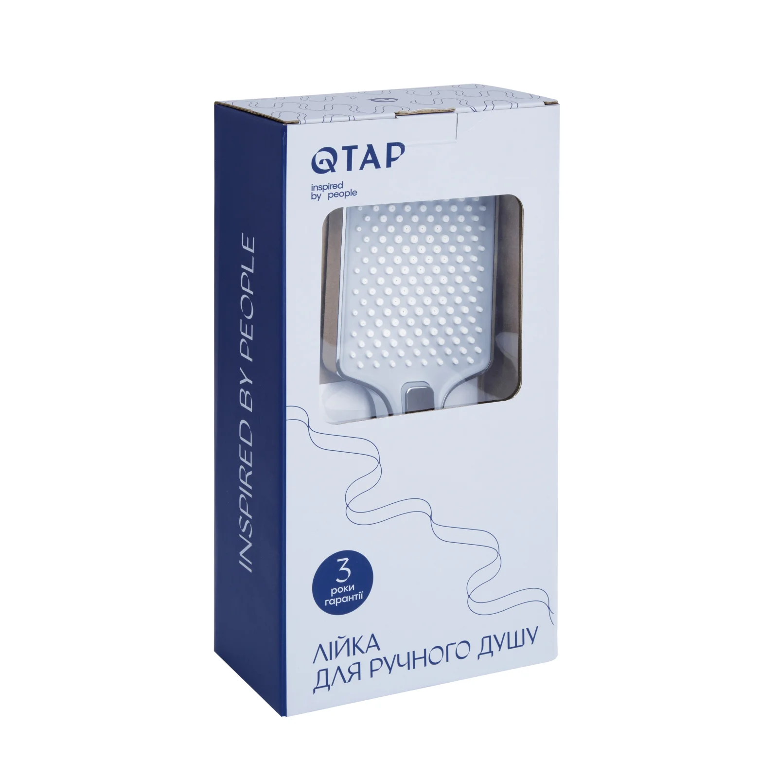 Лейка для ручного душа Qtap Rucni 140x95 мм прямоугольная Хром - фото 4