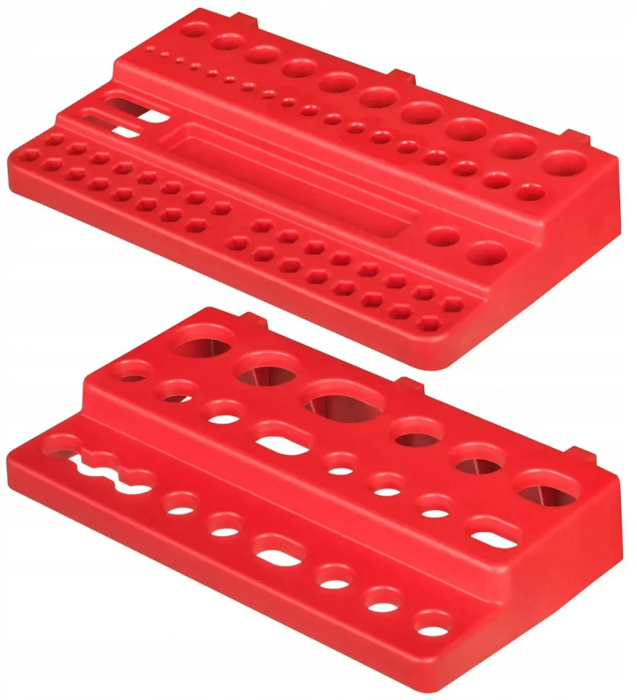 Набір поличок для викруток свердел та біт Kistenberg 190x110x30мм червона (KBS20-3020)