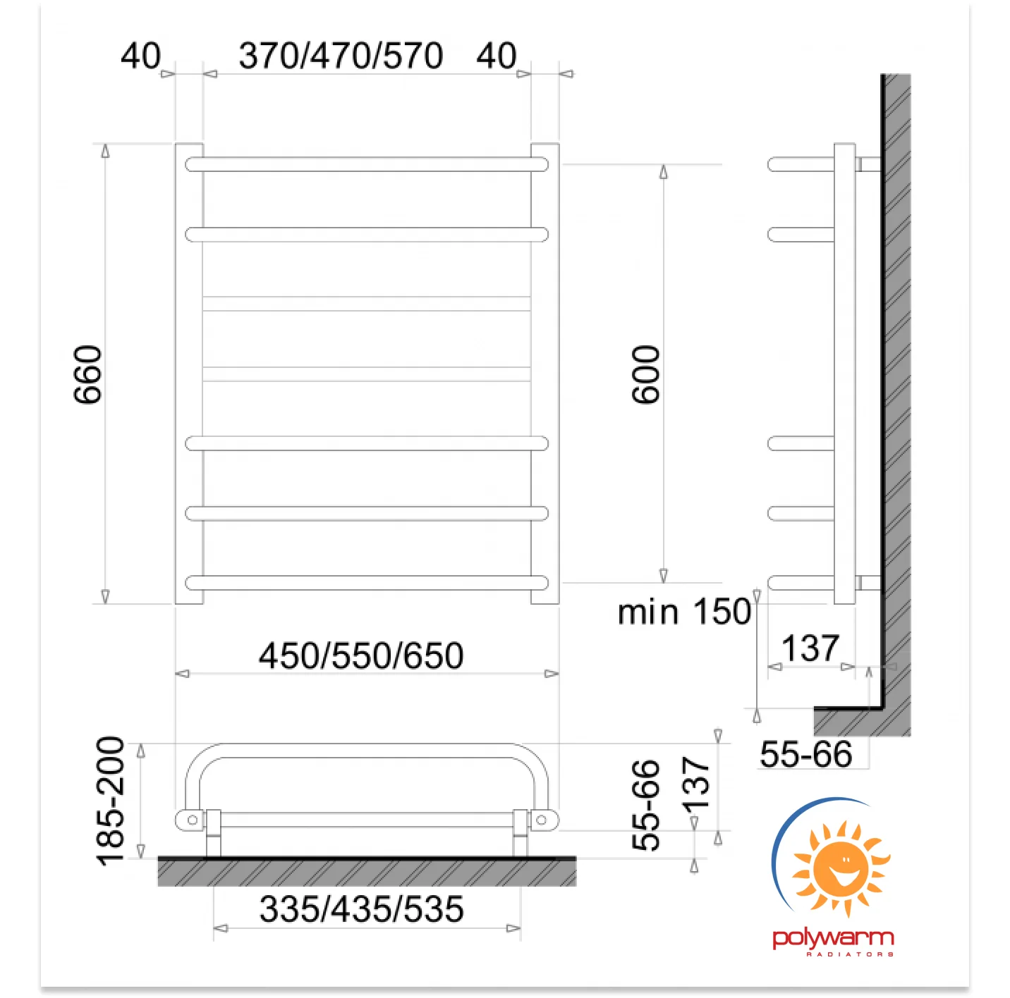 Рушникосушка Polywarm Afla ED 7/45 - фото 2