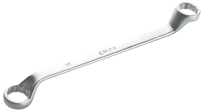 Ключ накидний 30×32 мм кут 75° Сила (201330)