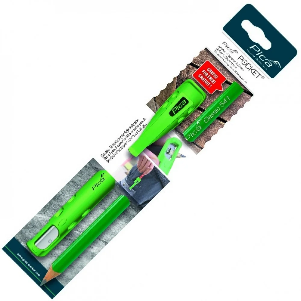 Кофр з точилкою + Олівець по каменю Pica Pocet (505/02)