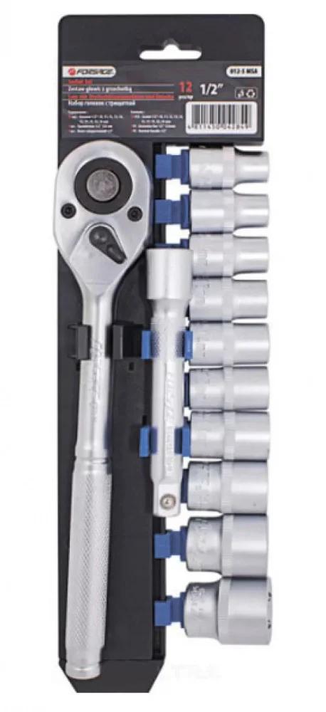 Набір головок з тріскачкою 6-гранний 12 од 1/2" Forsage (F-012-5 MSA)