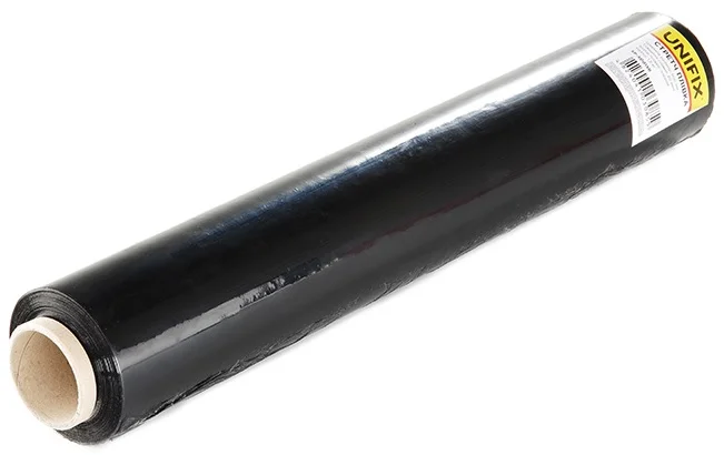 Стретч плівка 163 м 500 мм 20 мкм Unifix Чорна (SP-50015B)