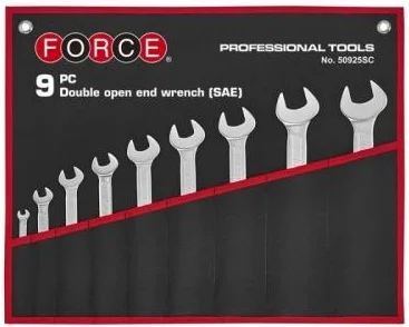 Набір ключів ріжкових дюймових 1/4"-1-1/4" 9 од. Force (50925SC)