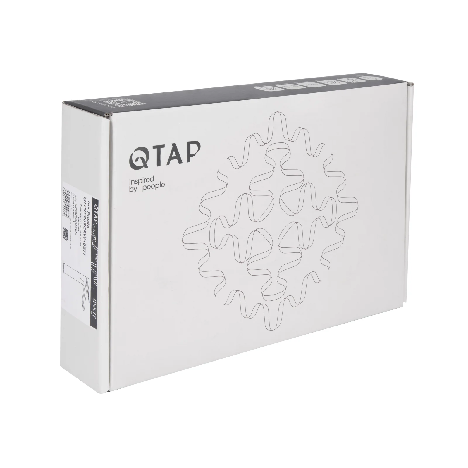 Смеситель для раковины Qtap Presto 269 Хром / Белый - фото 7