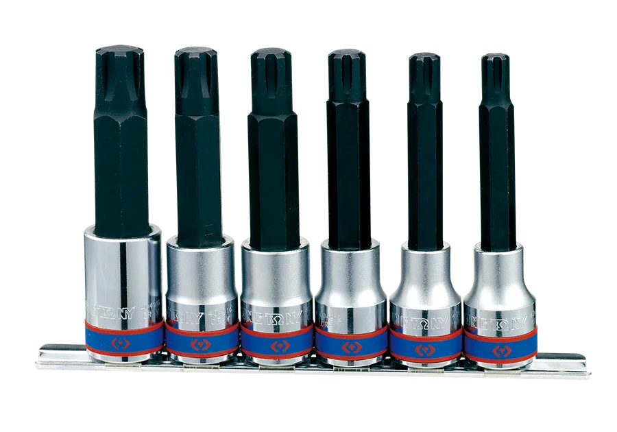 Набір біт King Tony 1/2" L100мм RIBE М9-М16 6 од. (4116PR)