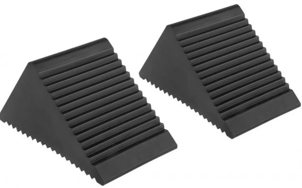 Комплект упорів "башмаків" противідкатних гумових під авто (2 шт) Forsage F-TRF3301