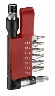 Набір біт 1/4" L30мм TORX T10H-T-40H 8 од. Force (2081D)