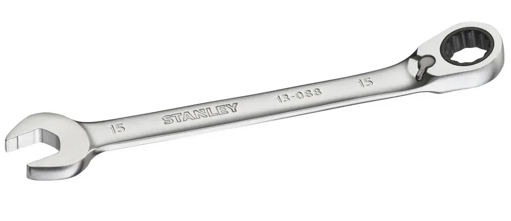 Ключ гайковий комбінований з храповим механізмом 15 мм Stanley (FMMT13088-0)