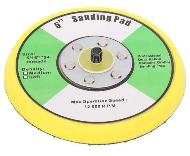 Шліфувальна підошва для полірувальних машинок на липучці Ø 125мм Pad P-125 WorkMan (54485)