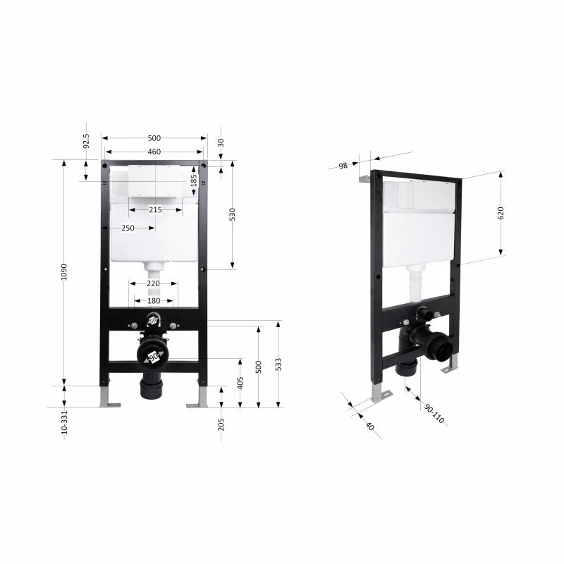 Інсталяція для унітаза Qtap Standard QTSTD159BL49467 - фото 2