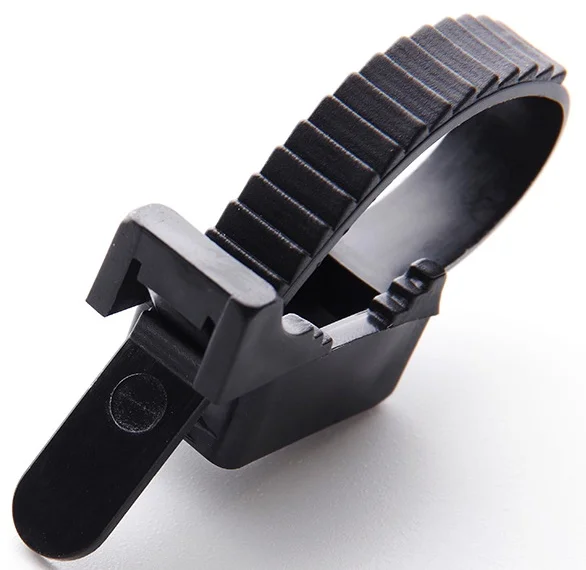 Кріплення ремінцеве 10х120мм чорне Apro (50 шт) (KR-33B)