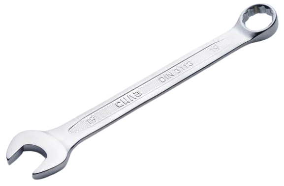 Ключ ріжково-накидний 19 мм Сила (холодний штамп DIN3113) (201919)