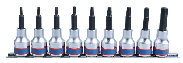 Набір біт King Tony 1/2" L80мм TORX T20-T60 9 шт. (4119PR10)