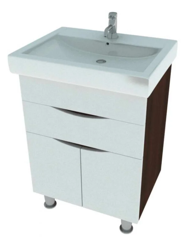 Тумба з умивальником Леос Комо 60 Мішель Т-33 Венге