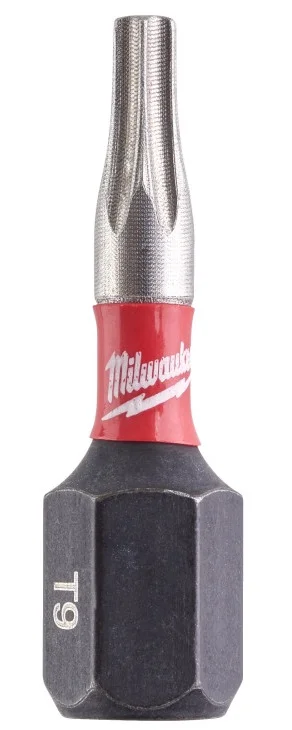 Бита Milwaukee Shockwave 1/4" L25мм TX9 (2шт) (4932471569)