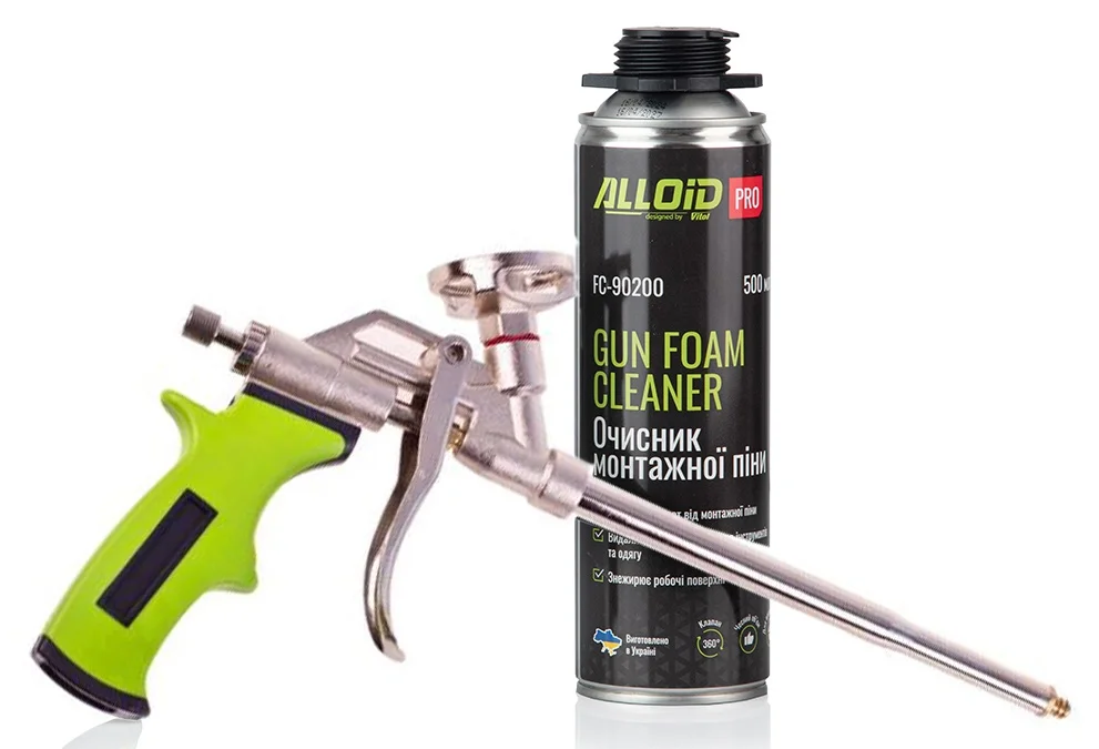 Комплект Пістолет+ Очисник для піни Alloid (GF-0522+FC-90200)