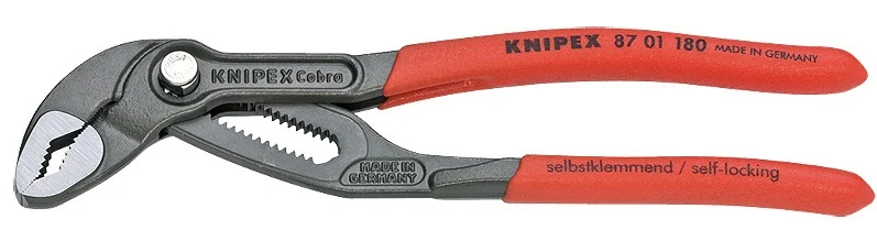 Кліщі розвідні сантехнічні Cobra 1-1/2" Knipex (0-42мм) L=180мм (87 01 180)