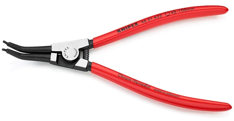 Щипці для зовнішніх стопорних кілець під кутом 45° Knipex L=210 мм (46 31 A32)