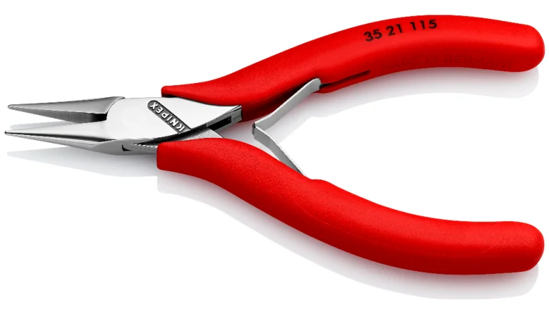 Прецизійні плоскогубці для електроніки Knipex L=115 мм (35 21 115)