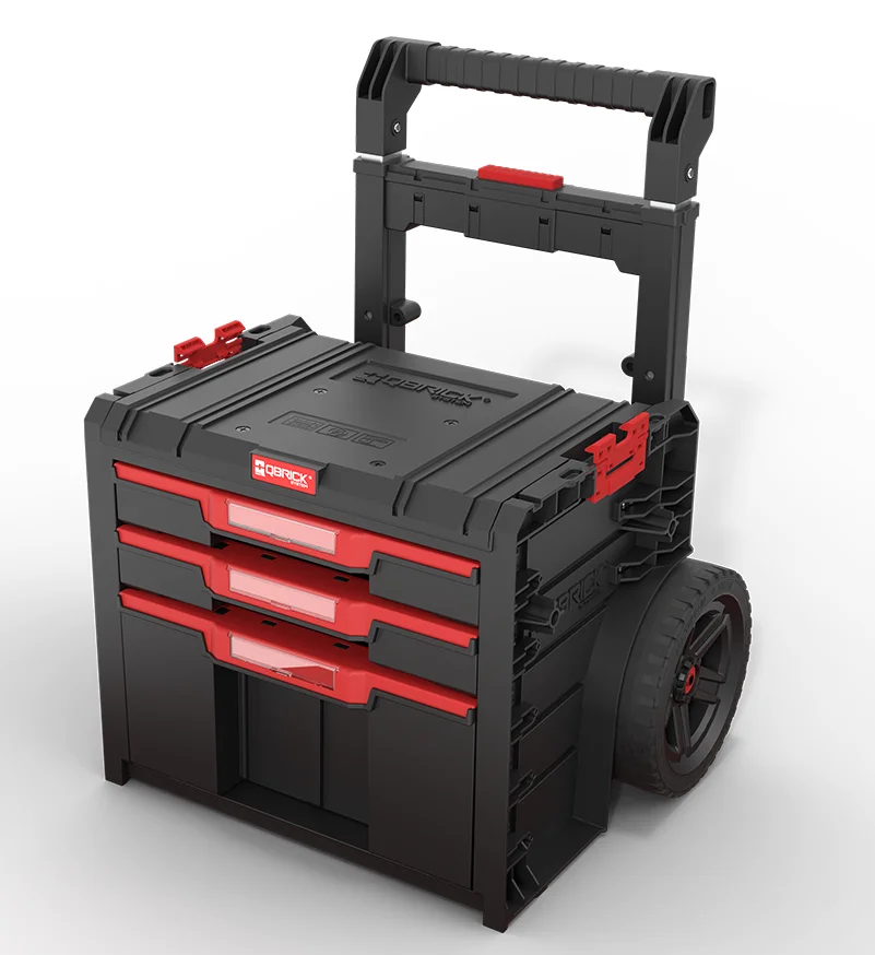 Ящик для инструментов на колесах Qbrick System PRO CART 2.0 PLUS DRAWER 3 (SKRWQCP2PD3CZAPG001)