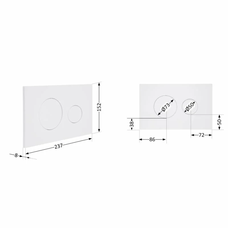 Панель змиву Qtap Standard QTSTD164W49468 Біла - фото 2