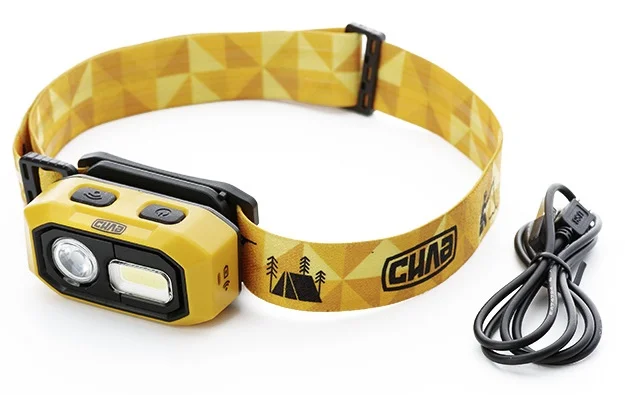 Ліхтар акумуляторний налобний на 480 lumen з сенсором Тесла Сила (900508)