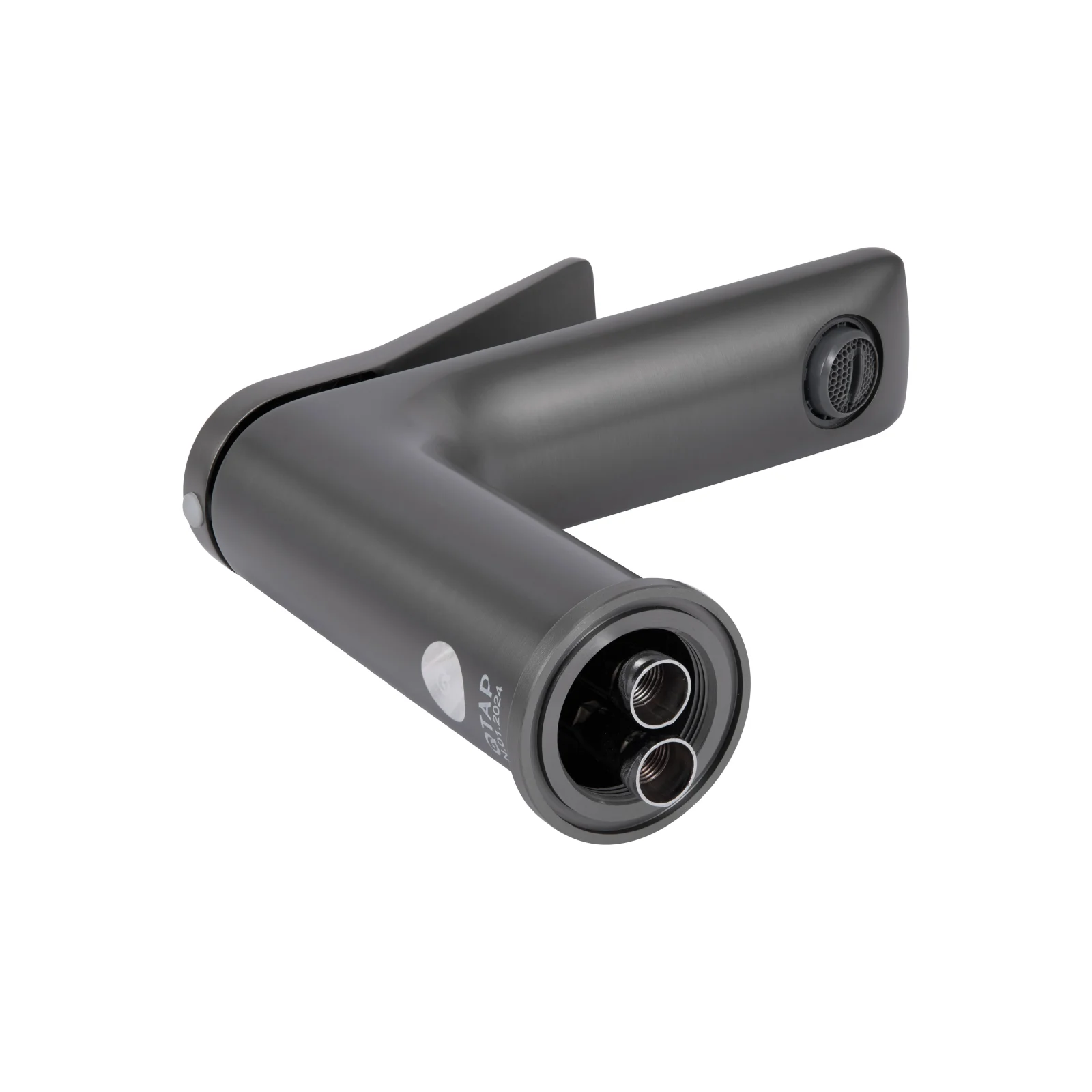 Смеситель для раковины Qtap Presto 270 Бронзовая сталь (Графит) - фото 5
