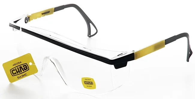 Окуляри захисні БАЗИС (прозорі) Сила (480254)