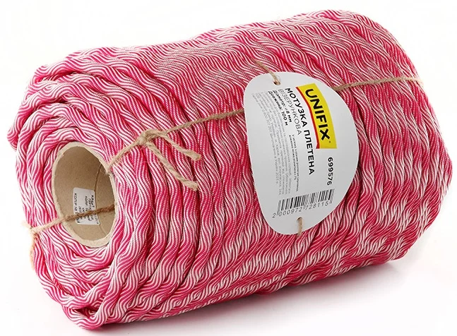 Мотузка плетена візерункова 100м 10мм Unifix (699578)