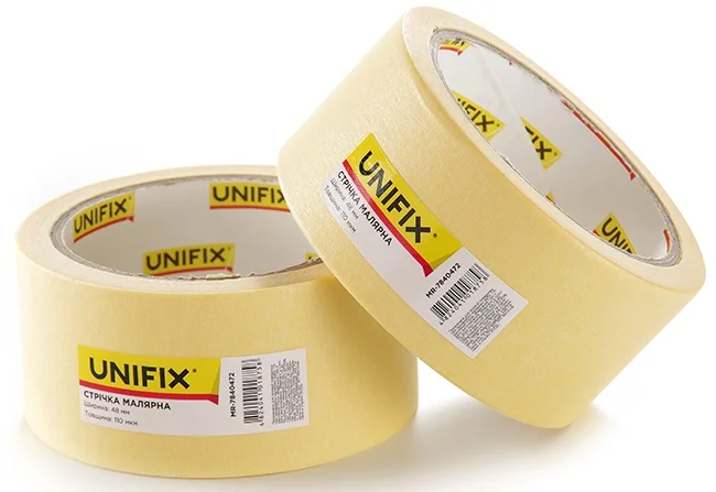 Стрічка клейка малярна 40 м 48 мм 110 мкм Unifix (MR-7840472)